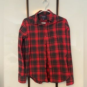 American eagle plaid shirt slim fit men’s